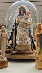 Oude stolp met wassen beeldje, Antiek en Kunst, Ophalen of Verzenden