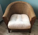 2 fauteuils club en rotin / bois, Moins de 75 cm, Club, Enlèvement, Utilisé