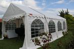 Zeer degelijke en stevige partytent - 8m x 4m - PVC wit, Tuin en Terras, Ophalen, Gebruikt, Partytent