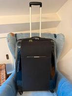 Samsonite zwarte spinner met handvat, Handtassen en Accessoires, Koffers, Uitschuifbare handgreep, Gebruikt, Hard kunststof, 35 tot 45 cm