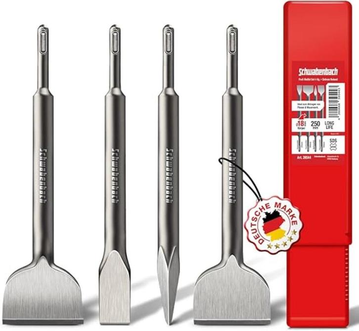 SCHWABENBACH  SDS PLUS Beitel Set GRATIS LEVERING, Doe-het-zelf en Bouw, Gereedschap | Machine-onderdelen en Toebehoren, Nieuw