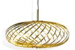 Platfondlamp Tom Dixon Spring Small ø56-60cm Messing, Huis en Inrichting, Lampen | Hanglampen, Ophalen, Zo goed als nieuw, Modern