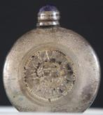 Vintage parfumflesje van sterling zilver met klodder, Ophalen of Verzenden