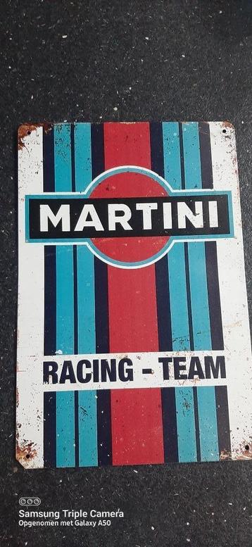 Reclamebord vintage Martini Racing Team / mancave-poolhouse beschikbaar voor biedingen