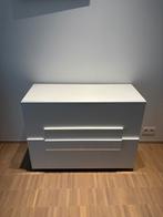 Witte Kast met 2 lades te koop, Ophalen, Gebruikt