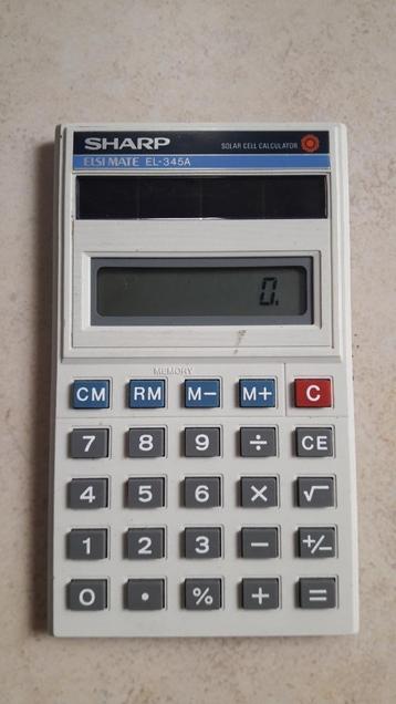 Ancienne calculatrice solaire SHARP - Made in Korea - Corée, Enlèvement ou Envoi, Ordinateurs et Machines à calculer