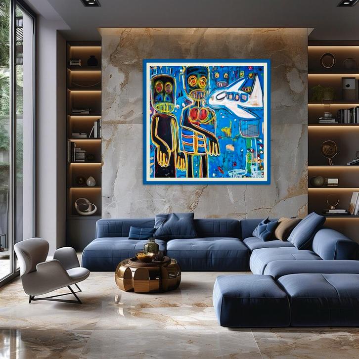 ABOUDIA   L' AVENTURE II, Antiek en Kunst, Kunst | Niet-Westerse kunst, Ophalen of Verzenden