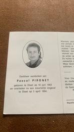 Ongeval, Enlèvement ou Envoi, Image pieuse