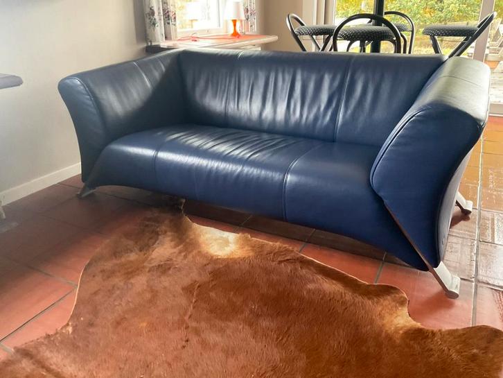 Salon Rolf Benz ( 2x 2 zit), Huis en Inrichting, Zetels | Zetels, Zo goed als nieuw, Rechte bank, Overige maten, Leer, Ophalen