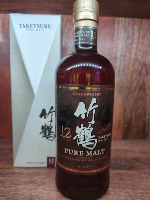 Taketsuru 12 Years - Pure Malt - Nikka Whisky 40%  (Rare!), Verzamelen, Wijnen, Nieuw, Overige typen, Overige gebieden, Vol, Ophalen of Verzenden