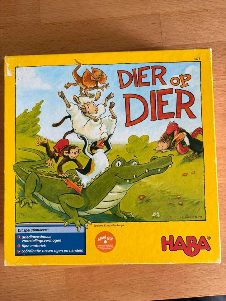 Dier op dier, Hobby en Vrije tijd, Gezelschapsspellen | Bordspellen, Gebruikt, Een of twee spelers, Drie of vier spelers, Ophalen of Verzenden