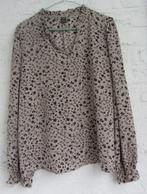 Bloesje - lange mouwen - V-hals - Nieuw SHEIN Large, Kleding | Dames, Blouses en Tunieken, Beige, Maat 42/44 (L), Ophalen of Verzenden