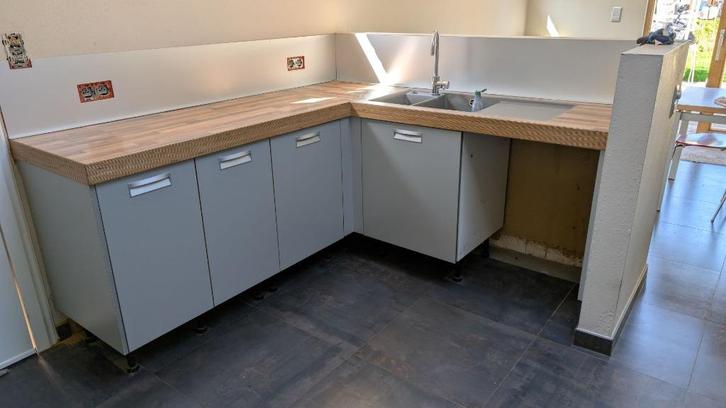 Maatwerk keuken, Huis en Inrichting, Keuken | Keukenelementen, Gebruikt, Minder dan 100 cm, 100 tot 150 cm, 50 tot 75 cm, Grijs