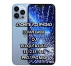 Rachat iPhone / Ipad / MacBook ( Cassé ou bloqué ), Telecommunicatie, Mobiele telefoons | Apple iPhone, IPhone 14 Pro, Ophalen of Verzenden