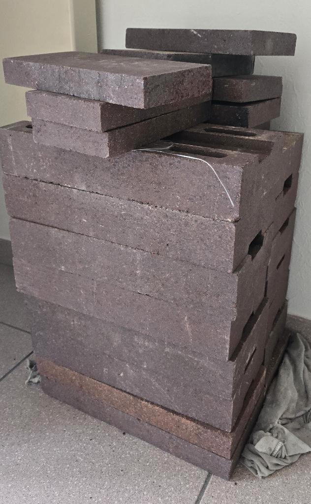 GOEDE VUURSTENEN vuurstenen uit een accumulatiekachel, Doe-het-zelf en Bouw, Metselstenen, Gebruikt, Ophalen