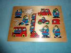 Puzzle en bois "Les Pompiers", Nieuw, 10 tot 50 stukjes, Van hout, Ophalen