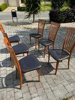 Set van 6 originele Mobil Girgi stoelen – Italiaans design, Huis en Inrichting, Ophalen, Gebruikt, Hout
