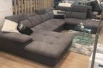 Grote grijze sofa, uitklapbaar met bergruimtes, Comme neuf, Enlèvement ou Envoi