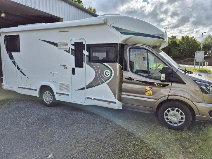 Motorhome Chausson 747 GA Premium, Caravans en Kamperen, Mobilhomes, Particulier, tot en met 4, Chausson, Ford, Diesel, Automaat
