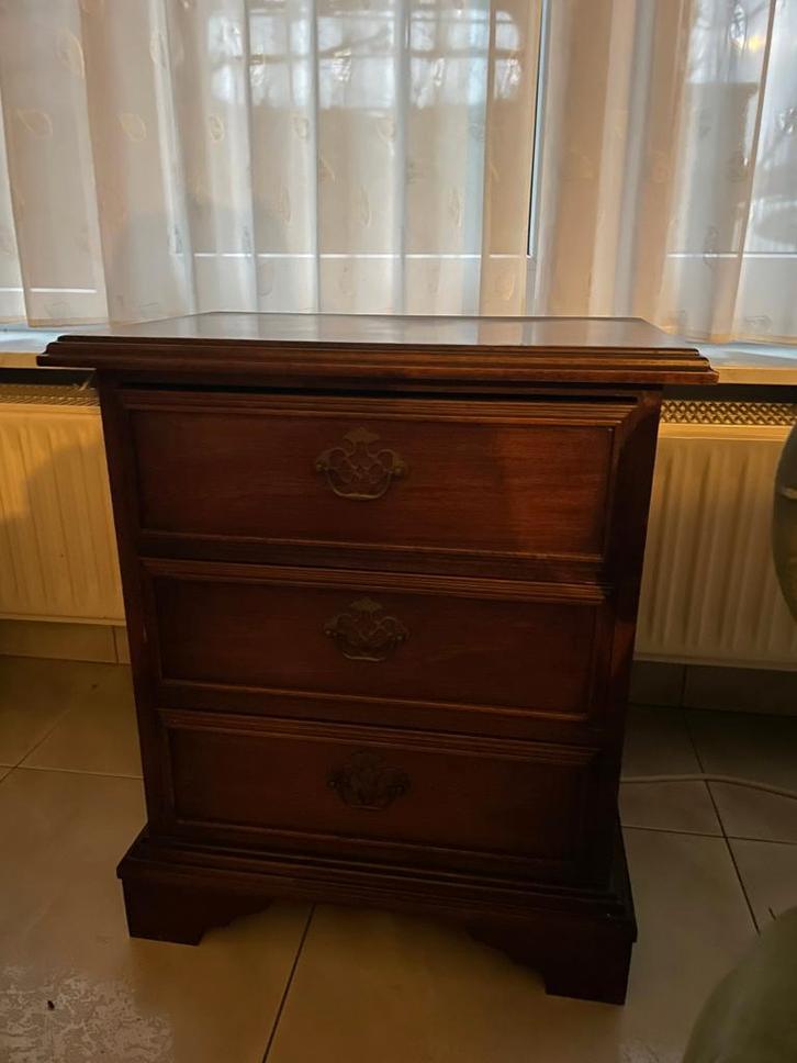 Massief houten telefoonkastje – 3 lades, Huis en Inrichting, Kasten | Ladekasten, Ophalen