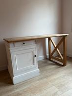 Witte bureau in Eik, Ophalen, Gebruikt, Bureau