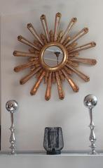 miroir soleil doré, Antiquités & Art, Antiquités | Miroirs, Rond, 50 à 100 cm, Enlèvement