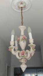 Kroonluchter of plafondlamp of hanglamp italiaans porselein, Huis en Inrichting, Lampen | Kroonluchters, Ophalen, Zo goed als nieuw