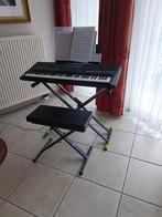 Keyboard Yamaha E463 met statief en zitje, als nieuw, verkoc, Musique & Instruments, Claviers, Comme neuf, 61 touches, Connexion MIDI
