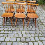 Vintage spijlenstoelen 6 stuks, Huis en Inrichting, Stoelen, Ophalen, Gebruikt