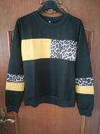 Sweatshirt à imprimé léopard, Comme neuf, Taille 36 (S), Noir, Enlèvement ou Envoi