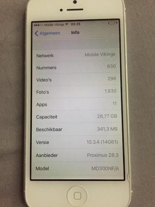 iPhone 5 (used state/gebruikte staat/état utilisé), Télécoms, Téléphonie mobile | Apple iPhone, Utilisé, 32 GB, iPhone 5, Enlèvement