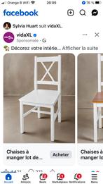 Houten stoelen, Huis en Inrichting, Ophalen, Wit, Hout