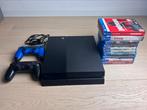 PS4 + 2 Controllers + 10 Spellen, Games en Spelcomputers, Ophalen of Verzenden, Gebruikt