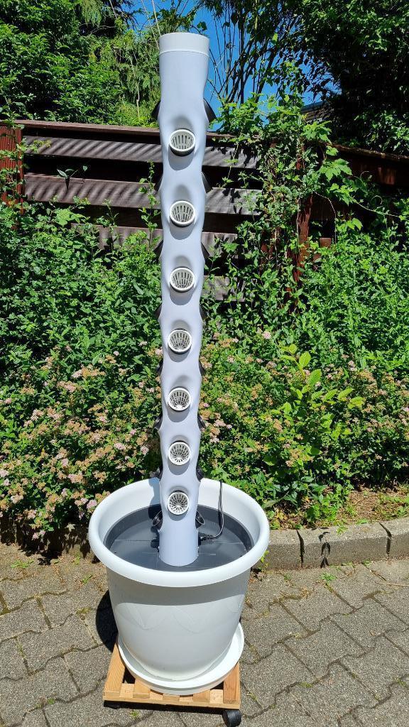 Elegante hydroponic plantentoren - stijlvol, efficiënt, Tuin en Terras, Bloembakken en Plantenbakken, Nieuw, Kunststof, Binnen