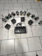 Complete DMX sturing met 12 mini  par spots 12v, Audio, Tv en Foto, Bandrecorder, Ophalen