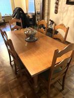 eetkamer: tafel met 6 stoelen en wandkast, Enlèvement, Utilisé, 4 à 6 chaises