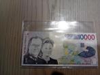 Prachtig biljet 10.000bf typeAlbert& Paola, Ophalen of Verzenden