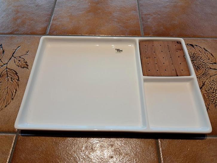 Cosy & Trendy serveerschaal, Huis en Inrichting, Woonaccessoires | Dienbladen, Zo goed als nieuw, Hout, Rechthoekig, Ophalen of Verzenden