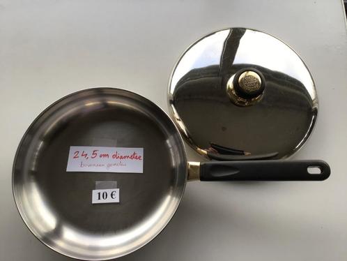 1 braadpan met deksel aan slechts 10 euro en meer andere, Huis en Inrichting, Keuken | Potten en Pannen, Zo goed als nieuw, Ophalen of Verzenden