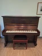 Antieke Scholze piano volledig gerestaureerd, Muziek en Instrumenten, Piano's, Ophalen, Gebruikt, Bruin, Piano