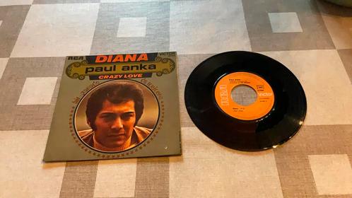 Paul Anka - Diana / Crazy love, CD & DVD, Vinyles Singles, Comme neuf, Single, Enlèvement ou Envoi