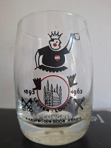 Artois 1893-1963 - 45e congrès Louvain Leuven, Enlèvement ou Envoi, Utilisé, Verre ou Verres, Autres marques