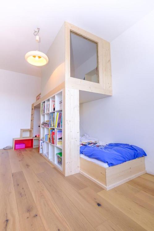 Système de 2 lits pour enfants, Huis en Inrichting, Slaapkamer | Stapelbedden en Hoogslapers, Zo goed als nieuw, Stapelbed, 90 cm