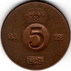 Suède : 5 Ore 1968 KM#822 Ref 14859, Enlèvement ou Envoi, Monnaie en vrac, Autres pays