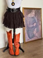 hippe Miss Sixty western / cowboy / cowgirl boots - zgan, Hoge laarzen, Oranje, Zo goed als nieuw, Miss sixty