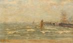 Frans Van Damme (1858-1925): Marine (O/D, 66 x 47 cm), Ophalen of Verzenden
