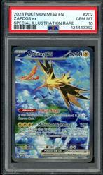 Zapdos ex [SIR] PSA 10 - 202/165 - Scarlet & Violet - 151, Hobby en Vrije tijd, Verzamelkaartspellen | Pokémon, Ophalen of Verzenden