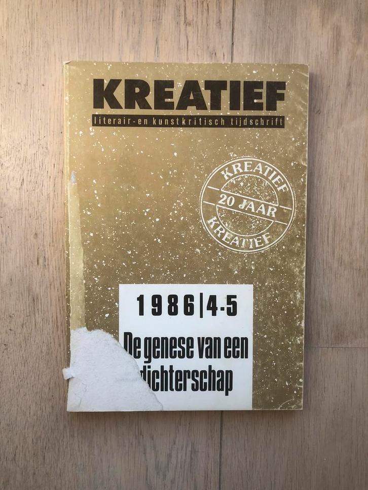 Boek kreatief de genese van een dichterschap., Boeken, Literatuur, Zo goed als nieuw, Ophalen