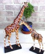 Huisdecoratie van giraf en girafkalf in hars, Ophalen, Zo goed als nieuw, Wild dier, Beeldje of Figuurtje