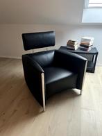 Leolux Goncharov Fauteuil black leather, Maison & Meubles, 75 à 100 cm, Comme neuf, Enlèvement, Cuir